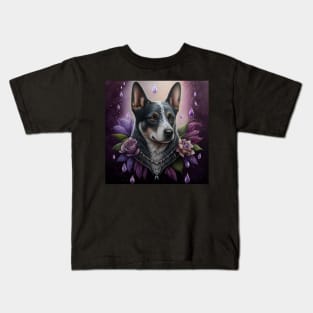 Australian Cattle Dog Enchanted Elegance Kids T-Shirt